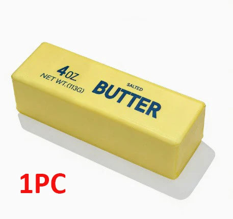 Butter Stick Squishy Fidget Toys Funny Squeeze Elastic Cheese Toy Unzip Slow Rise Squeeze Prank Children's Birthday Gift