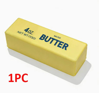 Butter Stick Squishy Fidget Toys Funny Squeeze Elastic Cheese Toy Unzip Slow Rise Squeeze Prank Children's Birthday Gift