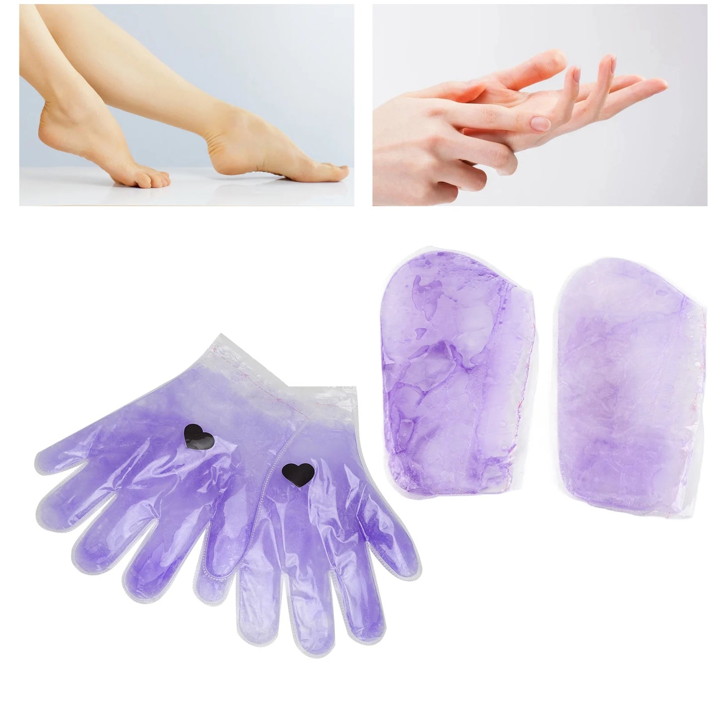Paraffin Wax Gloves Healing Softening Smoothing Skin Wax Caring Treatment Mask for Hand Feet Paraffin Wax Treatment Gloves
