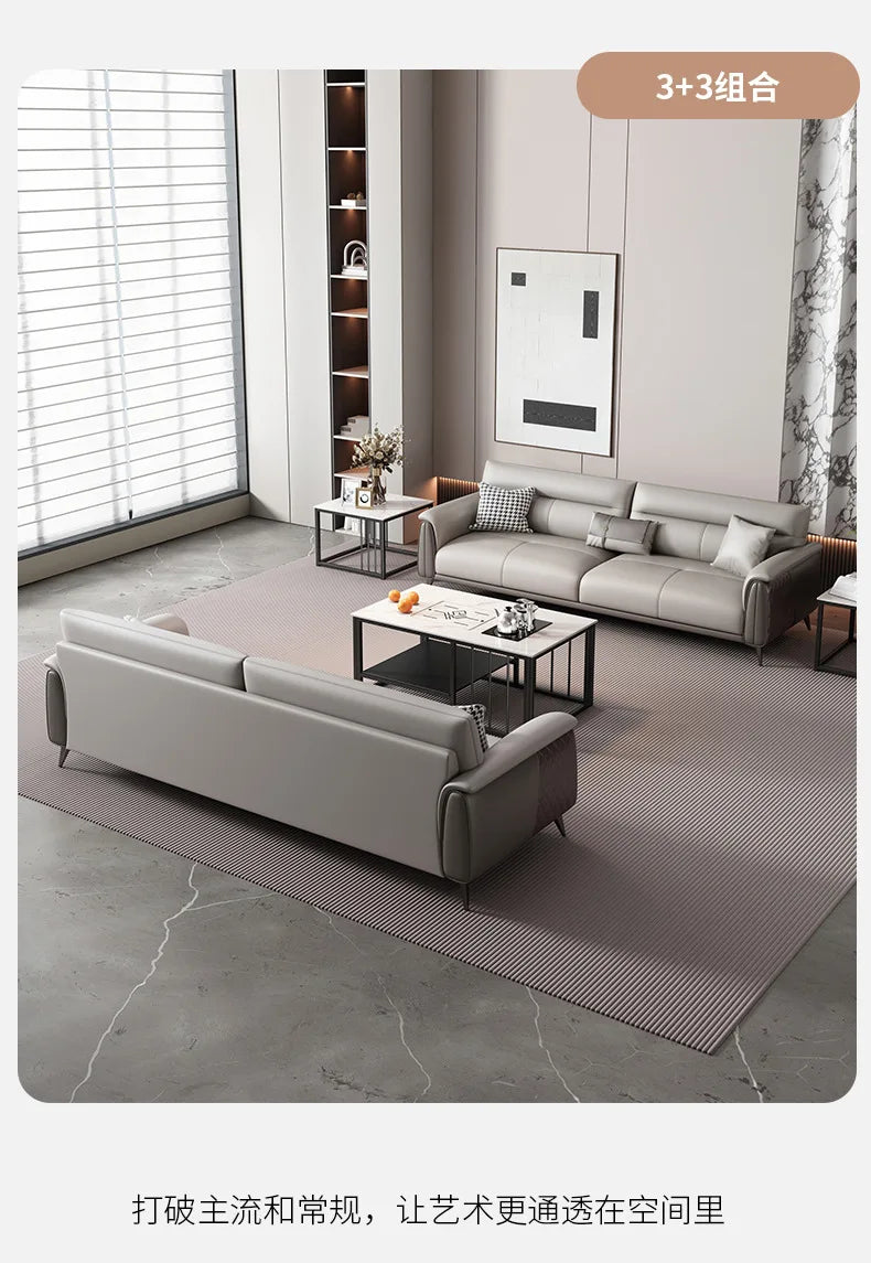 Office Sofa Business Reception Room Meeting Three Single Small Simple Modern Office Sofa Coffee Table Combination