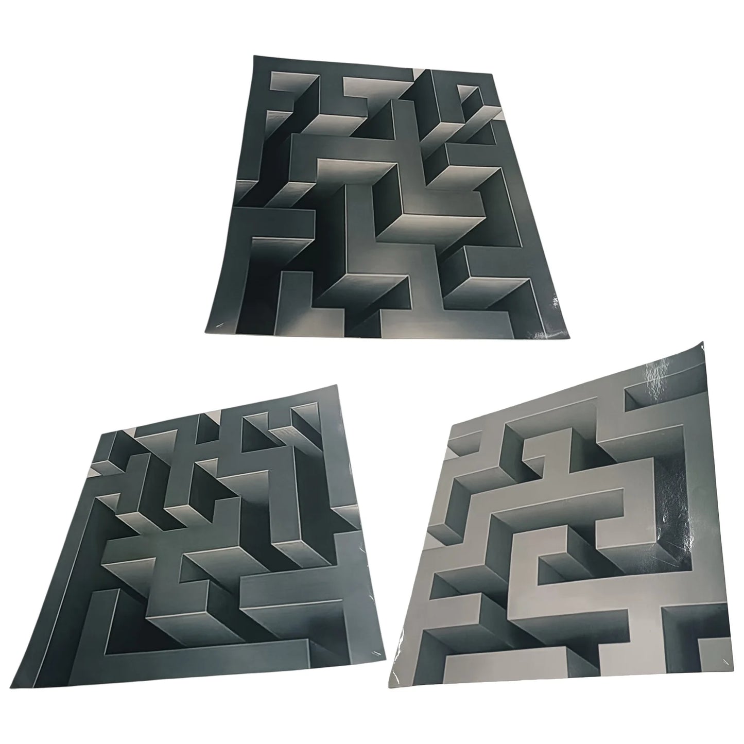 Impossible Corners Wall Art That Reshapes Reality Illusionary Optical Illusion Wall Art Sticker Abstract Modern Home Decoration
