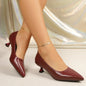 Women's Cow Leather Pointed Toe Slip-on Pumps High Quality Soft Comfortable Elegant Ladies Thin High Heel Slim Dress Shoes