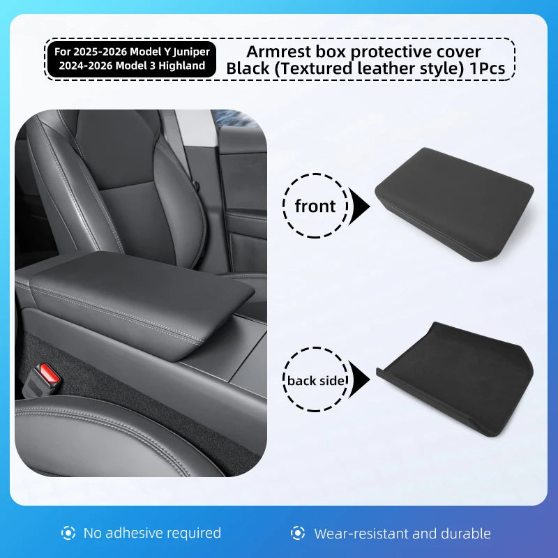 For Tesla Model Y Juniper Model 3 Highland  Armrest Box Protect Cover Soft Case Center Console Anti-Scratch 2026 Car Accessories