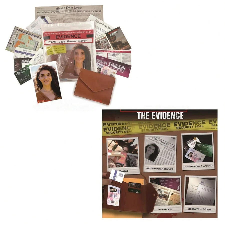 Unsolved Mysteries Case Files Game, a Murder Mystery Card Game, Perfect for Holiday Parties and Gatherings.