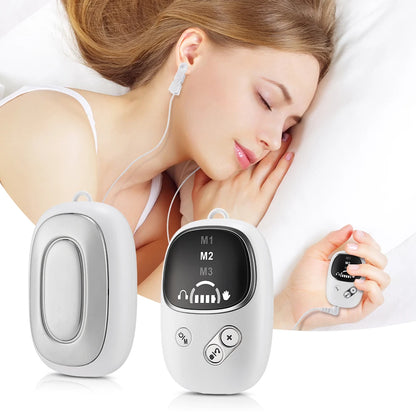 Handheld CES Sleep Aid Device for Insomnia Palm Pulse Massager Stress Relief Device Ear Clip Anxiety Pulse Pressure Relief