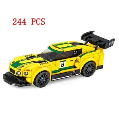 City Speed Racing MOC Car Sports Building Blocks Bricks Classic Rally sport Super Racer Vehicles Christmas gift Technical toys