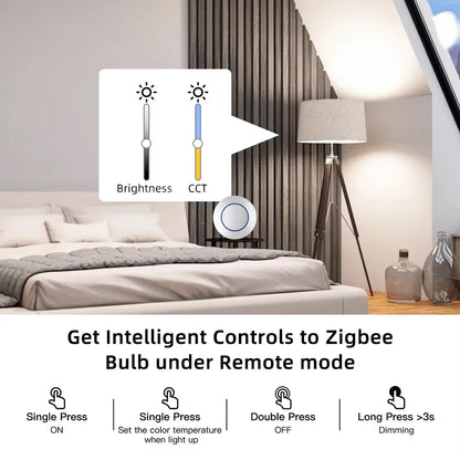 Ewelink Zigbee Switch Push Scene Button Switch Wireless Remote On Off Key Controller Scenario Switch Support Home Assistant