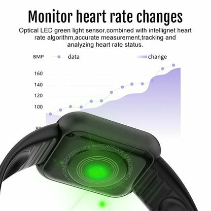 Smart Watch Message Remind Music Control Calorie Distance Fitness Tracker Men Smartwatch Women Kids Watches Clock Alarm Y68 D20