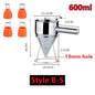 1200/600ml Stainless Steel Funnel Dispenser with Rack Cupcake Pancake Batter Maker Octopus Fish Ball Home Kitchen Baking Tools