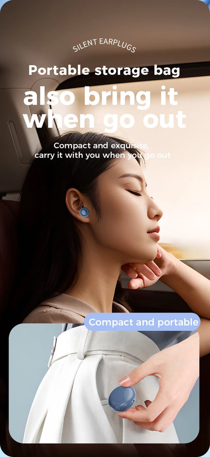 Soft Full Silicone Ear Plugs 25dB Noise Reduction Reusable Sleeping & Hearing Protection Earplugs for Concert