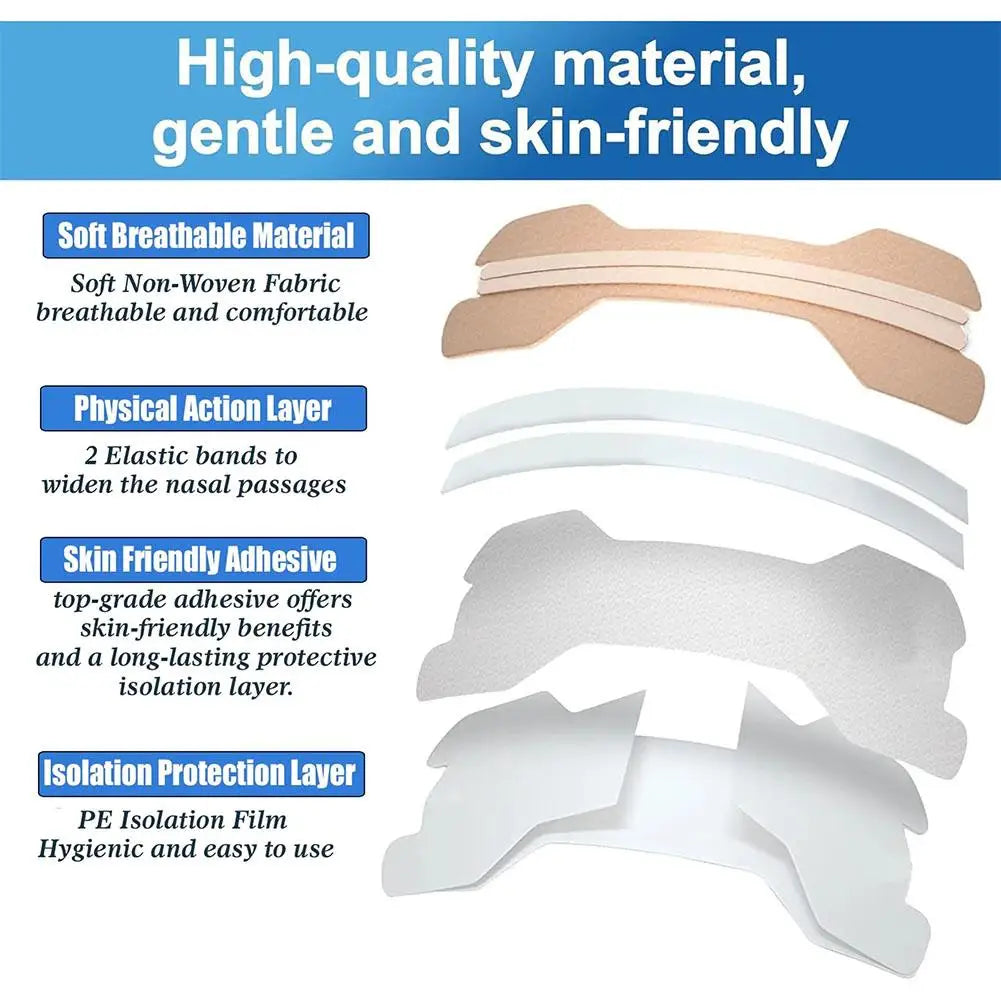 Breathing Nasal Strips Right Way Stop Snoring Anti Snoring Strips Easier Better Breathe Health Care Sleeping Well 10/20/30pcs