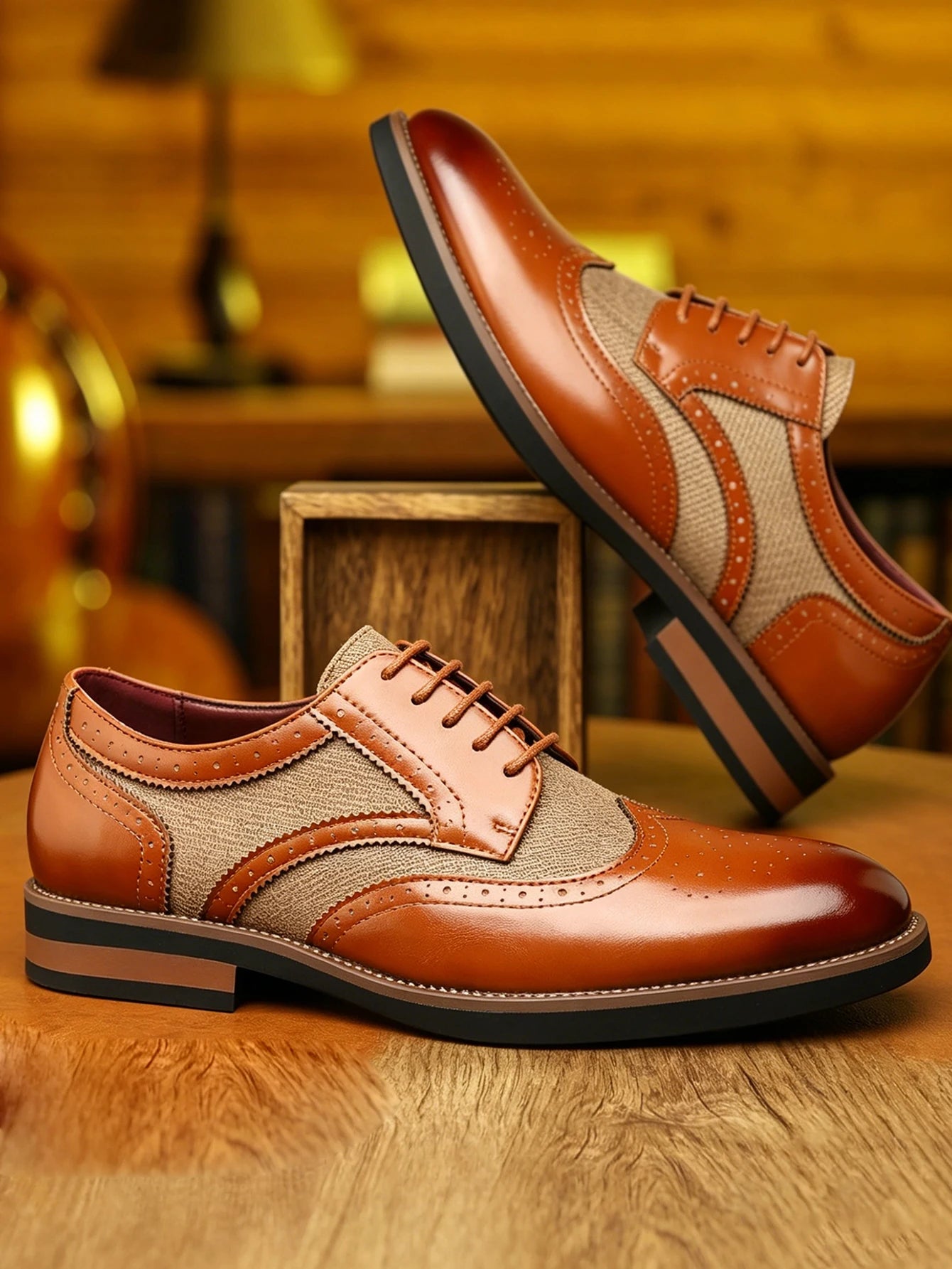Gentleman Formal Dress Shoes, Comfortable Stylish Business Shoes for Men Daily & Social Wear