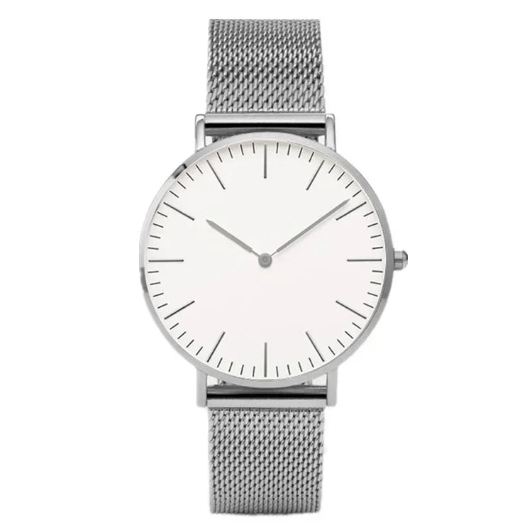 Ultra-thin Fashion Watch Women Luxury Metal Mesh Belt Ladies Quartz Wristwatches Minimalist Elegant Woman Watches reloj mujer