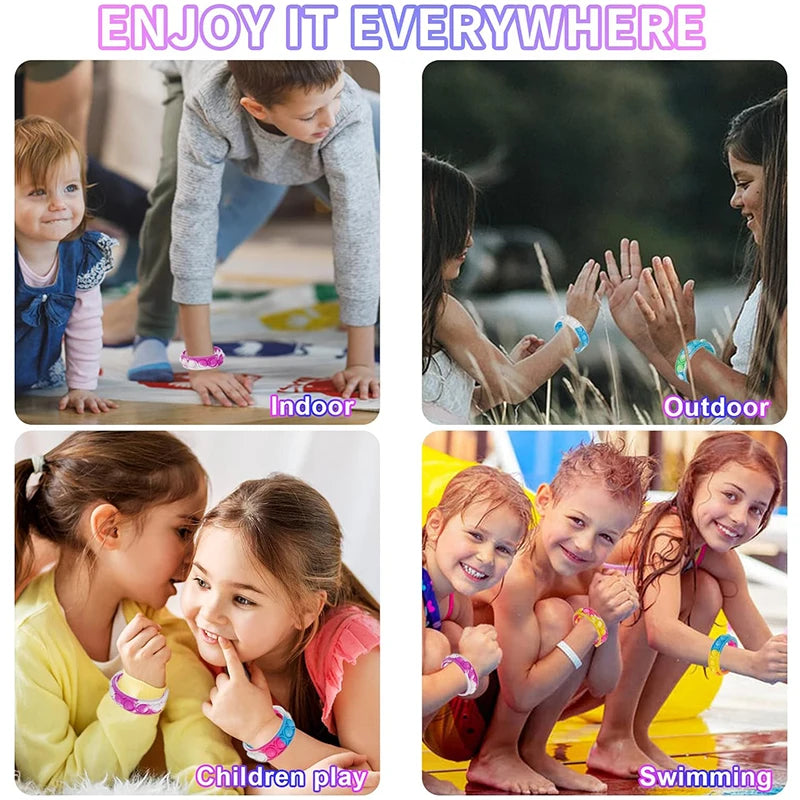 Colorful Silicone Bracelet Anxiety Sensory for Autism Adult Pops Bubble Simple Dimple Toy Fidget Anti Stress Relief Toys Game