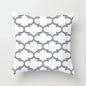 European Gray Pillowcase Geometric Pillow Cover Sofa Cushion Cover Garden Throw Pillows Hotel Outdoor Cushions car Chair 45X45cm