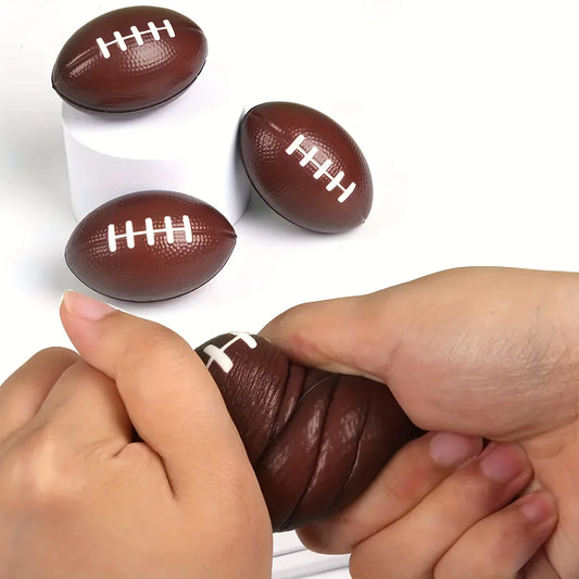 Elastic Decompression Grip Ball Vent Squeeze Ball American Football Supplies Coffee Rugby Ball Toy for Stress Relief