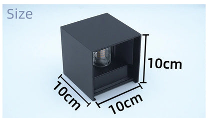 Modern LED Wall Lamp Waterproof IP65 Aluminum LED Wall Light Outdoor Indoor G9 Replaceable Bulb for Living Room Bedroom Hallway