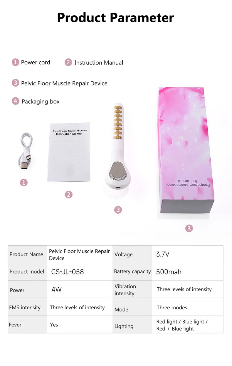 Pelvic Muscle Electrical Trainer Pelvic Muscle Electrical Trainer Kegel Exerciser Incontinence Therapy For Women