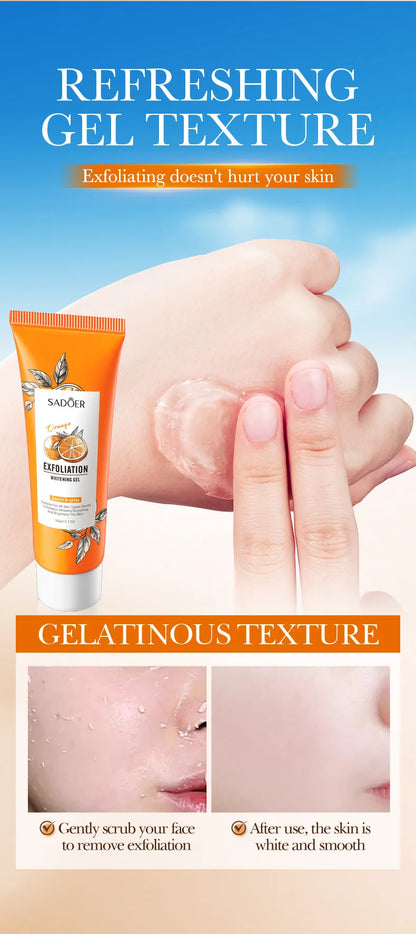 Face Exfoliating Gel Deep Cleansing Pores,Remove Dead Skin Purify Gentle Exfoliate Oil Control Moisturizing Face Scrub Skin Care