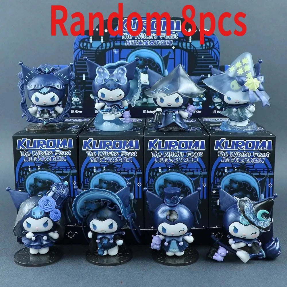 Sanrio Anime Figure Kuromi Blind Box Magic Festival Series Action Figure Dolls Surprise Bag Cute Collection Blind Box Toys Gift