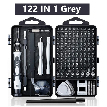 115/122/160 In 1 Precision Screwdriver Sets, Computer Repair Kit with Mini Wrench and Screw Remover,For Tablets,Watches,Iphones