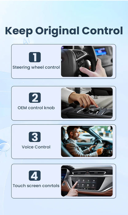 CarRocket 2in1 Wireless CarPlay Dongle Android Auto Adapter AI Smart Box Car Intelligent Systems for Car with Wired CarPlay