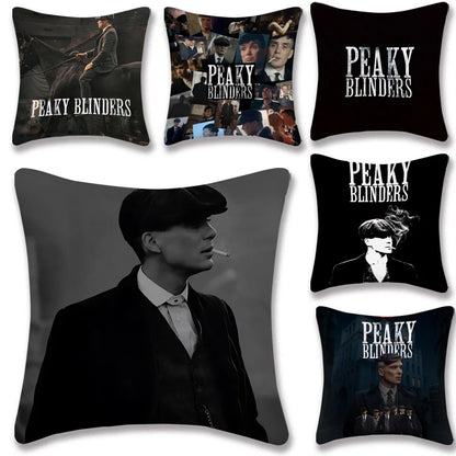 TV Series Pillow Covers Cartoon Sofa Decorative Home Double-sided Printing Short Plush Cute Cushion P-Peaky B-Blinders Cover