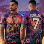 2026 Hot Games GTA 6 Print Football Jerseys For Men No.7 Football Jerseys Hawaii Beach Sports Tshirt GTA 6 T-shirts Man Jerseys