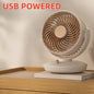 Small Desktop Fan 6 Inch Table Fan 3 Speed 140° Manual Tilt and 120° Auto Oscillation For Home Office Bedroom