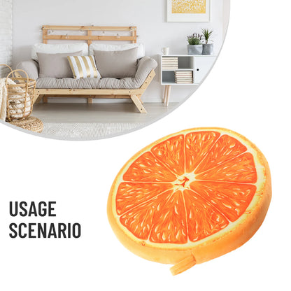 Cartoon Fruits Print Round Bar Chair Cushion Cover Anti-Slip Seat Cushion Slipcover Soft Stool Cushion Covers Slipcover