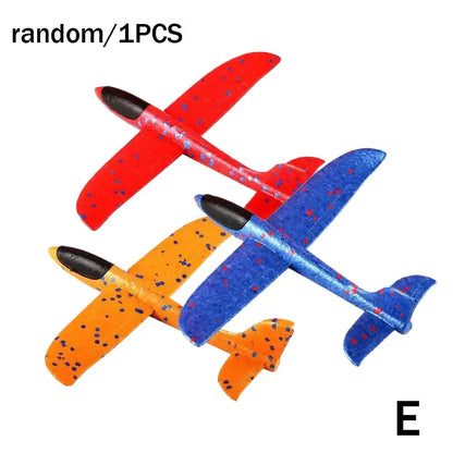 Outdoor Catapult Plane Toy for Kids One Click Ejection Foam Glider Airplane Shooting Game Sports Toys Gift for Boys Girls