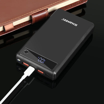 HAWEEL DIY 6 x 18650 Battery 24W Fast Charge Power Bank Box Case with Display Not Include Battery