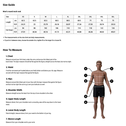 Sports Vest Mens Loose Summer Trendy Fitness Sleeveless Bottom Shirt Retro Oversized Round Neck Short Sleeve T Shirt 2Xs-6Xl