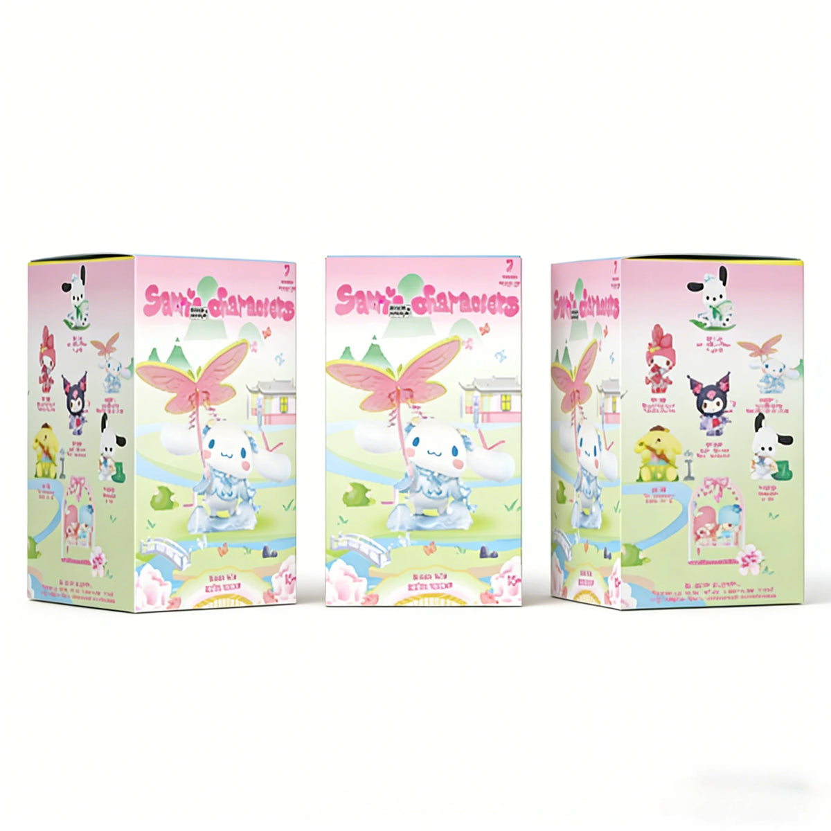 New Rhyme Flower Clothes Mystery Bag Kuromi Pochacco Cinnamoroll Cute Melody Action Figure Surprise Bag Gift Sanrio Blind Box