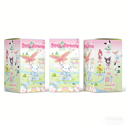 New Rhyme Flower Clothes Mystery Bag Kuromi Pochacco Cinnamoroll Cute Melody Action Figure Surprise Bag Gift Sanrio Blind Box