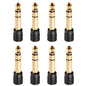 2/4/8Pcs Gold Plated 6.35mm Male Plug to 3.5mm Female Connector Stereo Plug for Microphone Headphone Audio Speaker Adapter
