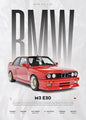 Classic Red Performance Sports Car Wall Art M3 F40 812 FS90 Luxury Car HD Canvas Print Poster Home Living Room Bedroom No Frame
