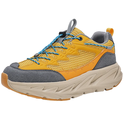 Men's Hiking Shoes Breathable Mesh Leather Upper Non-slip Rubber Sole Outdoor Casual Trekking Walking Shoes Size 39-45