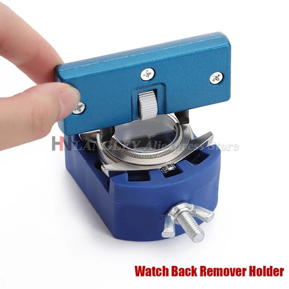 Watch Adjustable Opener Back Case Cover Press Closer Remover Fixing Holder Case Repair Watchmaker Tools movement Dial Fixer