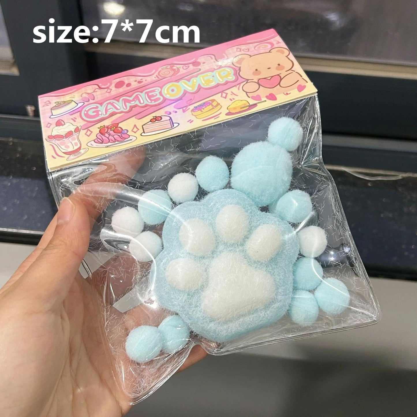 Soft Cat Paw Taba Squishy Fidget Toy Cute Cat Paws Squeeze Toys Slow Rebound Decompression Toy Anti Stress Kids Adults Toys