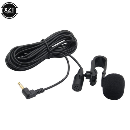 3m Professionals Car Audio Microphone 3.5mm Clip Jack Plug Mic Stereo Mini Wired External Microphone For Auto DVD Radio