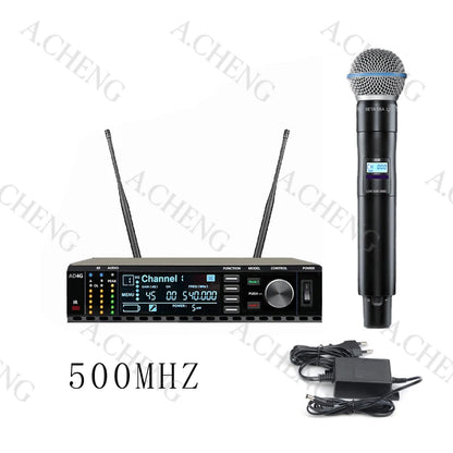 A.CHENG AD4G B58 professional wireless microphone UH long-distance reception, excellent performance and excellent quality
