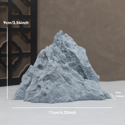 Sandstone Stone Miniature Mountain Fairy Garden Bonsai Rockery Lanscaping Ornaments Aquarium Decoration Accessories Home Decor