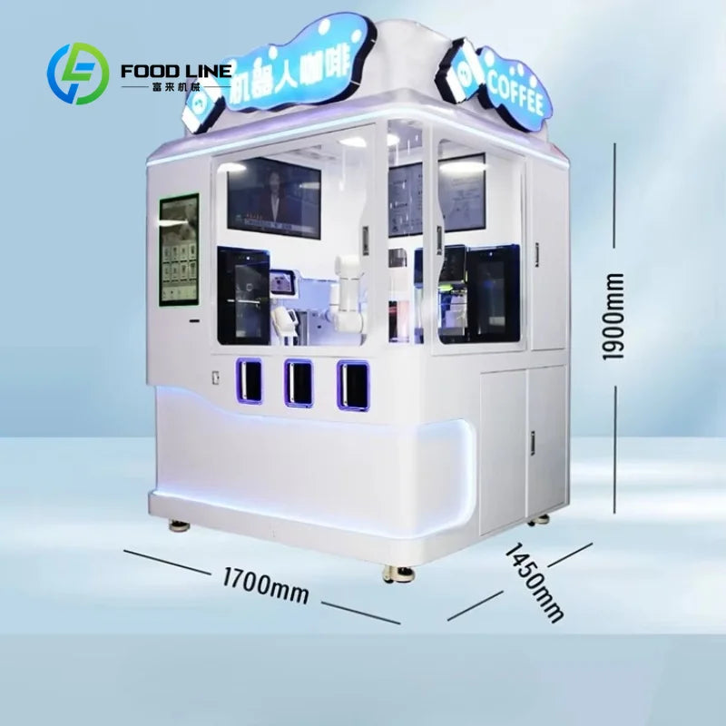 Customized AI Model Latte Art & Printing Robot Coffee Barista Vending Machine Commercial Automatic Coffee Equipment