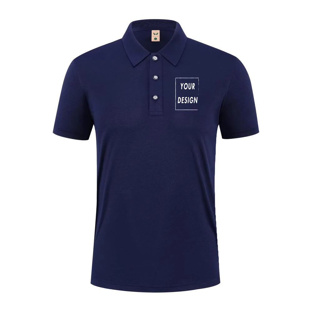 2025 Summer Causal Polo Shirt Custom Logo Printed Text Picture Brand Embroidery Personal Design Breathable Men And WomenTops