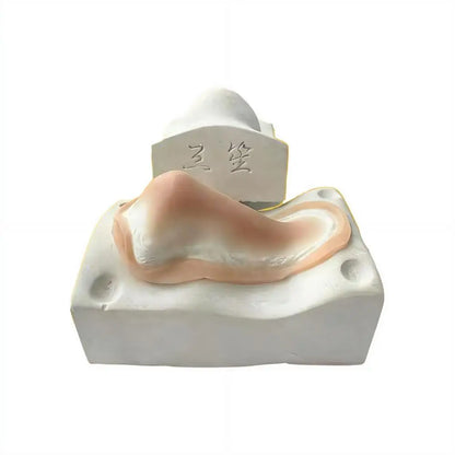 Realistic Silicone Prosthetic Nose & Chin Reusable Hypoallergenic Special Effects Makeup for Cosplay Photography