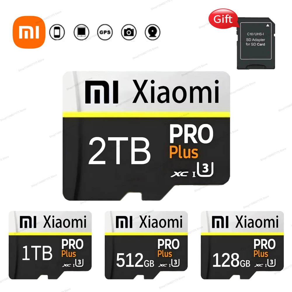 High Speed SD Card 128GB 256GB Original SD Flash Micro TF Card SD Tarjeta Ultra Memory Card 512GB For Xiaomi Electronic devices