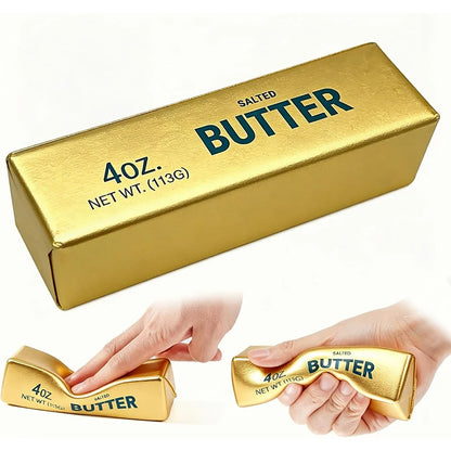 New Soft Slow Rebound Butter Stick Realistic Silicone Squeeze Stress Relief Gadget Desk Office Accessory Funny Anti-Anxiety Gift