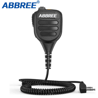 ABBREE AR-850 Walkie Talkie Handheld Heavy Speaker  Adjustable Speaker Mic Shoulder Microphone for BaoFeng UV-5R UV-13 PRO UV-16