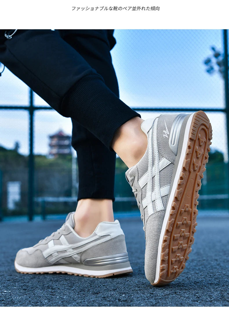 Double Star Training Walking Shoes, Breathable Mesh Sports Shoes, Versatile Fashion Trendy Men's Shoes
